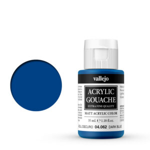 04.062 VALLEJO ACRYLIC GOUACHE DARK BLUE 35ml