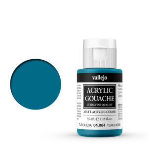 04.064 VALLEJO ACRYLIC GOUACHE TURQUOISE 35ml