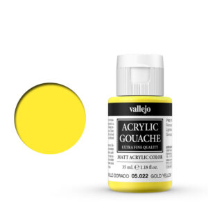 05.022 VALLEJO ACRYLIC GOUACHE CADMIUM GOLD YELLOW 35ml