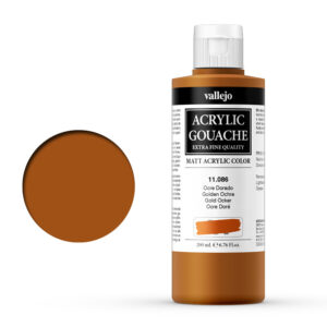 11.086 VALLEJO ACRYLIC GOUACHE GOLDEN OCHRE 200ml
