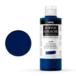 12.059 VALLEJO ACRYLIC GOUACHE PRUSSIAN BLUE 200ml