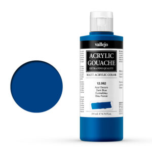 12.062 VALLEJO ACRYLIC GOUACHE DARK BLUE 200ml