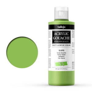 12.072 VALLEJO ACRYLIC GOUACHE YELLOW GREEN 200ml