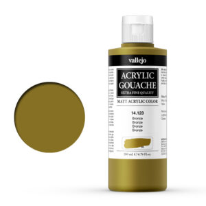 14.123 VALLEJO ACRYLIC GOUACHE BRONZE 200ml