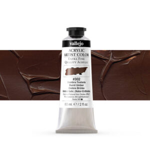 16.302 VALLEJO ACRYLIC ARTIST COLOR BURNT UMBER 60ml