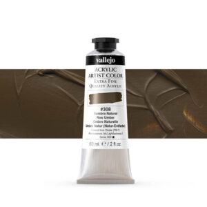 16.308 VALLEJO ACRYLIC ARTIST COLOR RAW UMBER 60ml