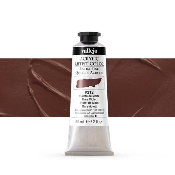 16.312 VALLEJO ACRYLIC ARTIST COLOR MARS VIOLET 60ml