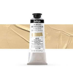 16.315 VALLEJO ACRYLIC ARTIST COLOR UNBLEACHED TITANIUM 60ml