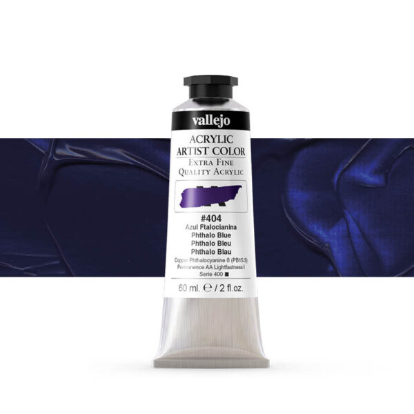 16.404 VALLEJO ACRYLIC ARTIST COLOR PHTALO BLUE 60ml