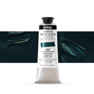 16.407 VALLEJO ACRYLIC ARTIST COLOR PHTALO GREEN 60ml