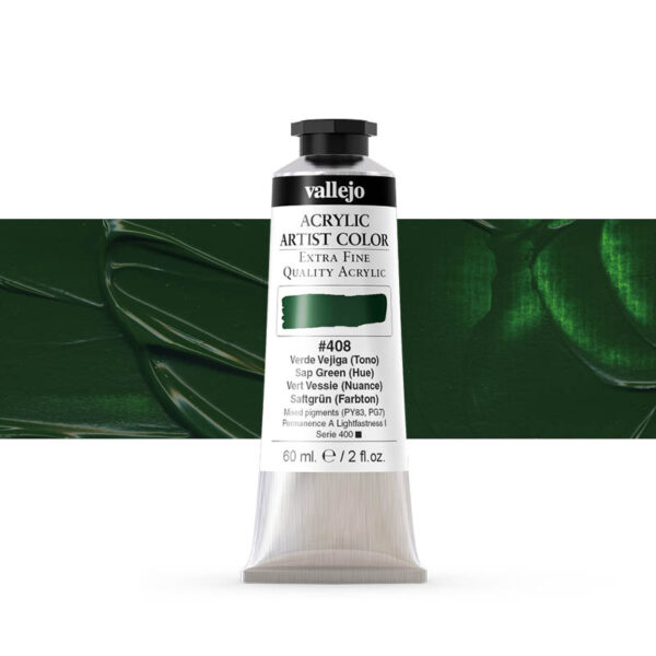 16.408 VALLEJO ACRYLIC ARTIST COLOR SAP GREEN 60ml