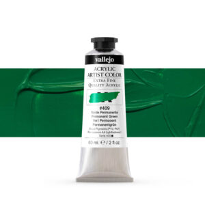 16.409 VALLEJO ACRYLIC ARTIST COLOR PERMANENT GREEN 60ml