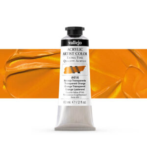 16.414 VALLEJO ACRYLIC ARTIST COLOR TRANSPARENT ORANGE 60ml