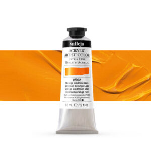 16.502 VALLEJO ACRYLIC ARTIST COLOR CAD. ORANGE LIGHT 60ml