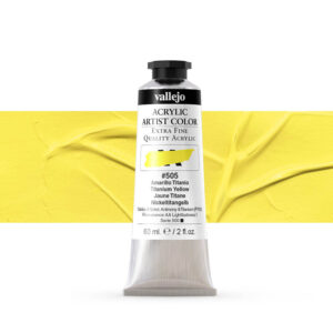 16.505 VALLEJO ACRYLIC ARTIST COLOR TITANIUM YELLOW 60ml