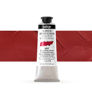 16.607 VALLEJO ACRYLIC ARTIST COLOR CADMIUM RED DEEP 60ml
