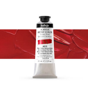 16.615 VALLEJO ACRYLIC ARTIST COLOR QUINACRD. PALE RED 60ml