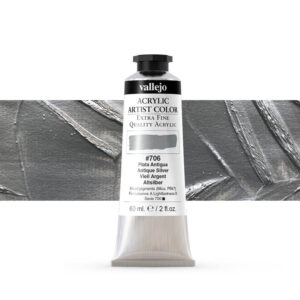 16.706 VALLEJO ACRYLIC ARTIST COLOR ANTIQUE SILVER 60ml