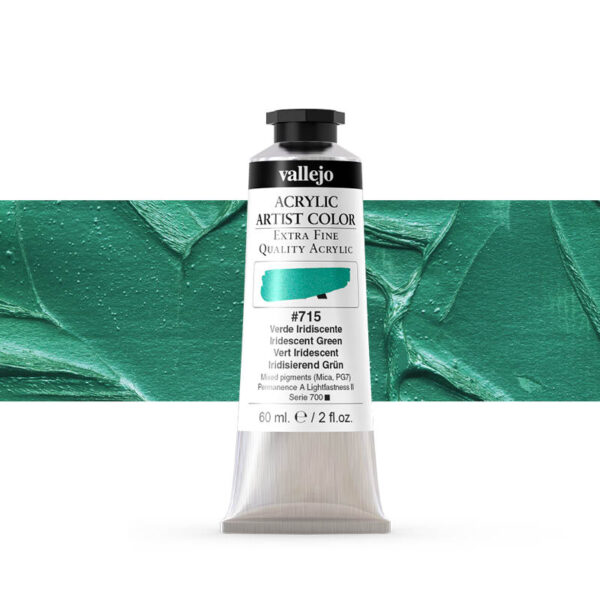 16.715 VALLEJO ACRYLIC ARTIST COLOR GREEN IRIDESCENT 60ml