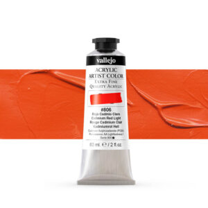16.806 VALLEJO ACRYLIC ARTIST COLOR CAD. RED LIGHT 60ml