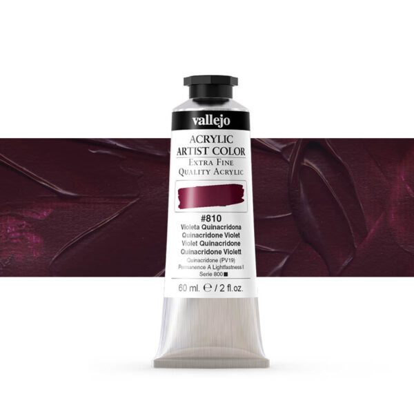 16.810 VALLEJO ACRYLIC ARTIST COLOR QUINACRD. VIOLET 60ml