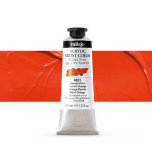 16.821 VALLEJO ACRYLIC ARTIST COLOR PYRROLE ORANGE 60ml