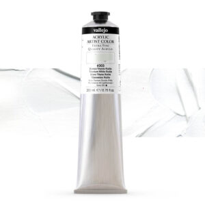17.303 VALLEJO ACRYLIC ARTIST COLOR TITANIUM WHITE RUTILE 200ml