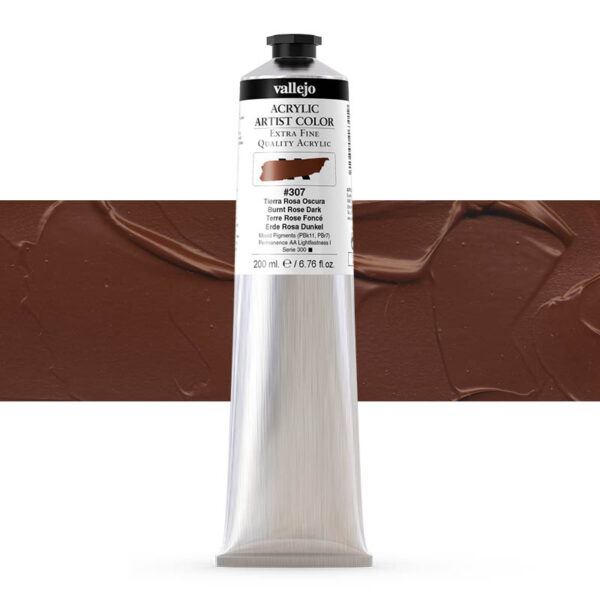 17.307 VALLEJO ACRYLIC ARTIST COLOR BURNT ROSE DARK 200ml