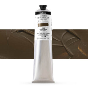 17.308 VALLEJO ACRYLIC ARTIST COLOR RAW UMBER 200ml
