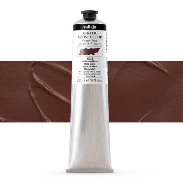 17.312 VALLEJO ACRYLIC ARTIST COLOR MARS VIOLET 200ml