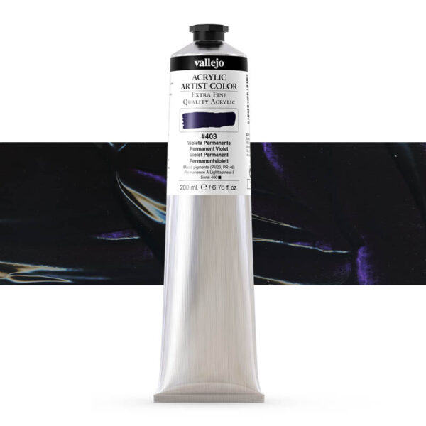 17.403 VALLEJO ACRYLIC ARTIST COLOR PERMANENT VIOLET 200ml