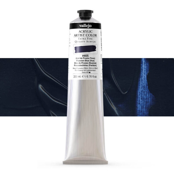 17.405 VALLEJO ACRYLIC ARTIST COLOR PRUSSIAN BLUE 200ml
