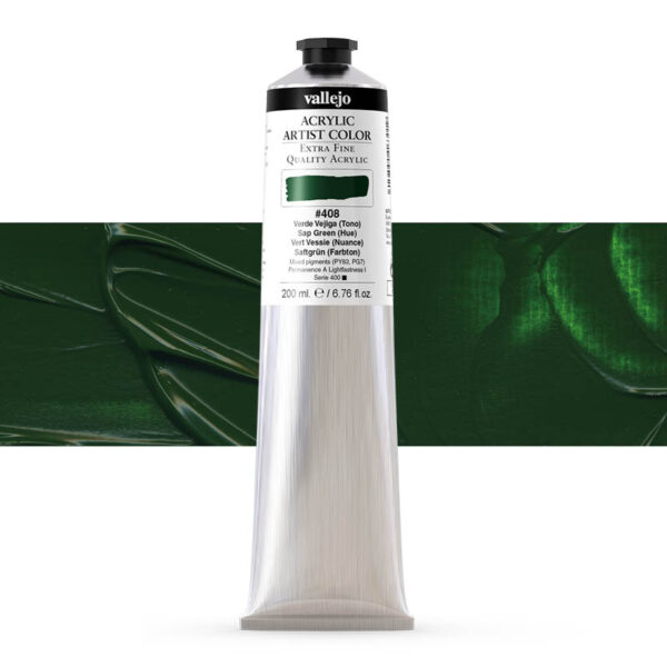 17.408 VALLEJO ACRYLIC ARTIST COLOR SAP GREEN 200ml