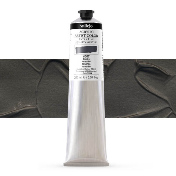 17.507 VALLEJO ACRYLIC ARTIST COLOR GRAPHITE 200ml