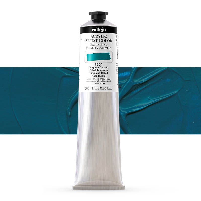17.604 VALLEJO ACRYLIC ARTIST COLOR COBALT TURQUOISE 200ml