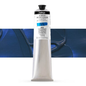 17.622 VALLEJO ACRYLIC ARTIST COLOR FLUO BLUE 200ml
