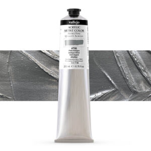 17.706 VALLEJO ACRYLIC ARTIST COLOR ANTIQUE SILVER 200ml