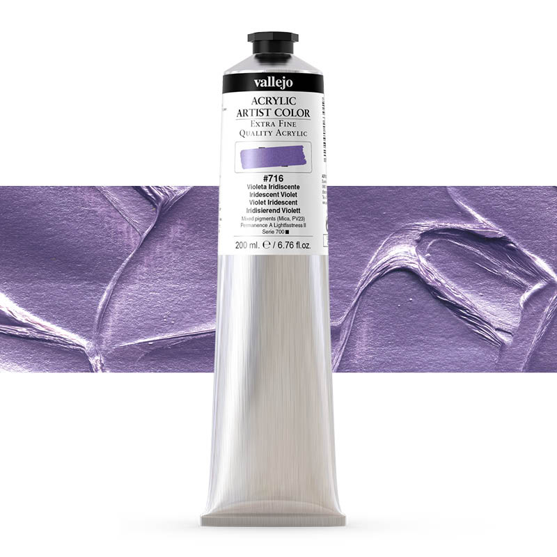 17.716 VALLEJO ACRYLIC ARTIST COLOR VIOLET IRIDESCENT 200ml