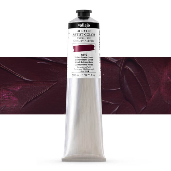 17.810 VALLEJO ACRYLIC ARTIST COLOR QUINACRD. VIOLET 200ml