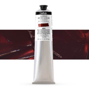 17.824 VALLEJO ACRYLIC ARTIST COLOR QUINACRD. BURNT ORANGE 200ml