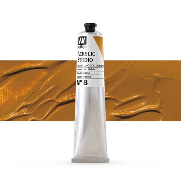 21.008 VALLEJO ACRYLIC STUDIO YELLOW IRON OXIDE 58ml