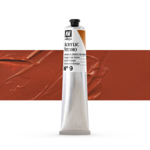 21.009 VALLEJO ACRYLIC STUDIO ORANGE IRON OXIDE 58ml
