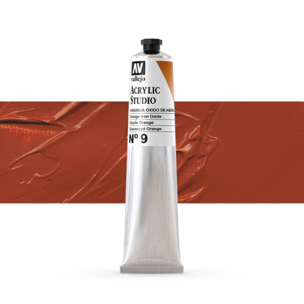 21.009 VALLEJO ACRYLIC STUDIO ORANGE IRON OXIDE 58ml