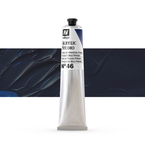21.046 VALLEJO ACRYLIC STUDIO PRUSSIAN BLUE PHTALO 58ml