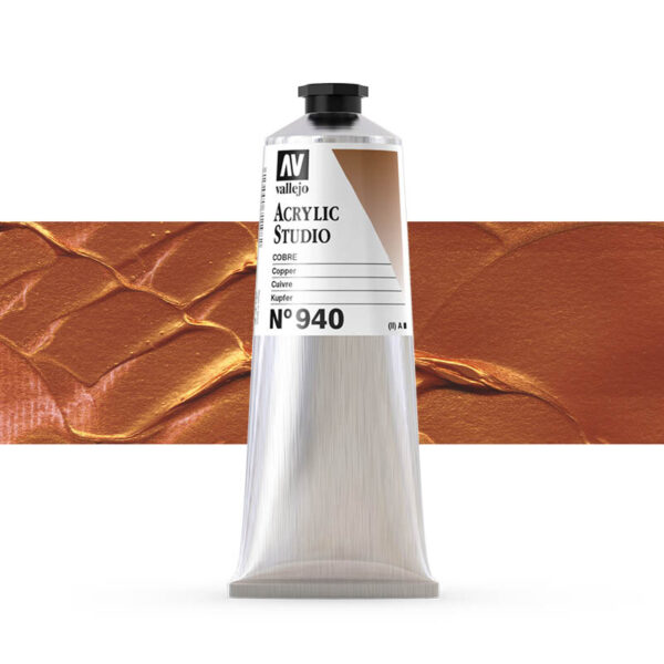 21.540 VALLEJO ACRYLIC STUDIO COPPER 125ml