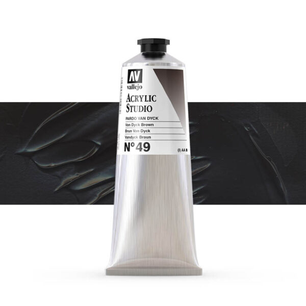 21.549 VALLEJO ACRYLIC STUDIO VAN DYCK BROWN 125ml