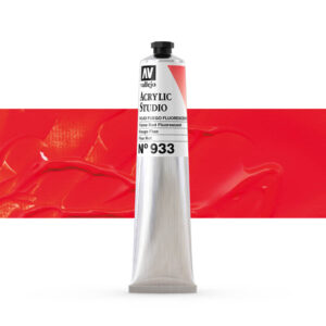21.933 VALLEJO ACRYLIC STUDIO FLUORESCENT FLAME RED 58ml