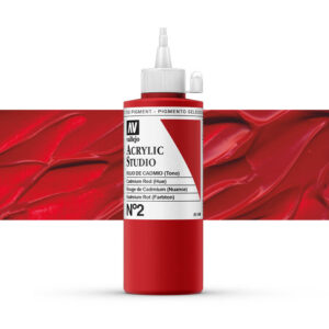 22.002 VALLEJO ACRYLIC STUDIO CADMIUM RED HUE 200ml