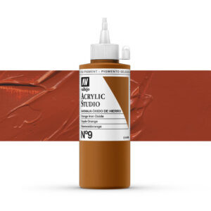22.009 VALLEJO ACRYLIC STUDIO ORANGE IRON OXIDE 200ml