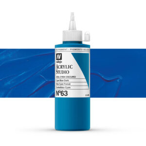 22.063 VALLEJO ACRYLIC STUDIO BLUE CYAN DARK 200ml
